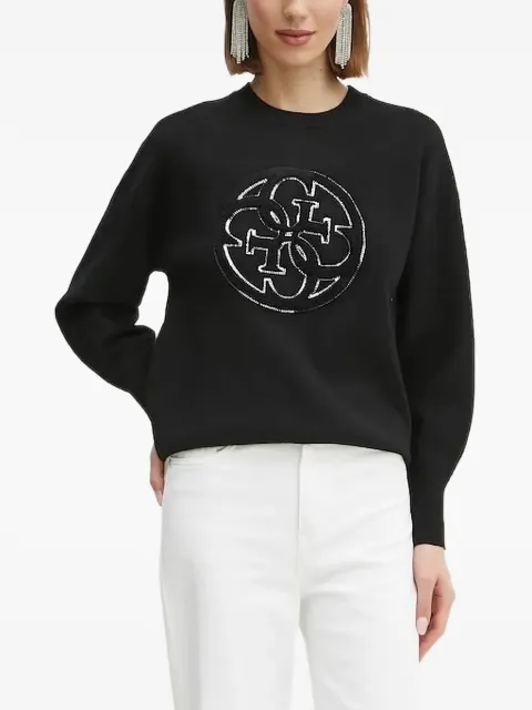 GUESS USA embroidered-logo sweater