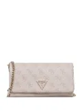 GUESS USA monogram-logo clutch bag - Neutrals