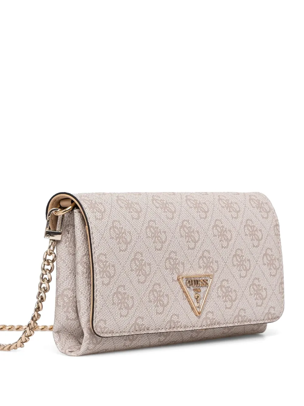 GUESS USA Clutch met monogram-logo - Beige