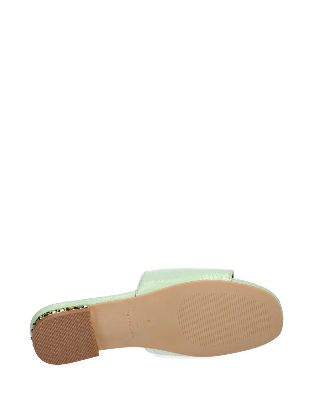 Kurt Geiger London Chelsea flat sandals Green