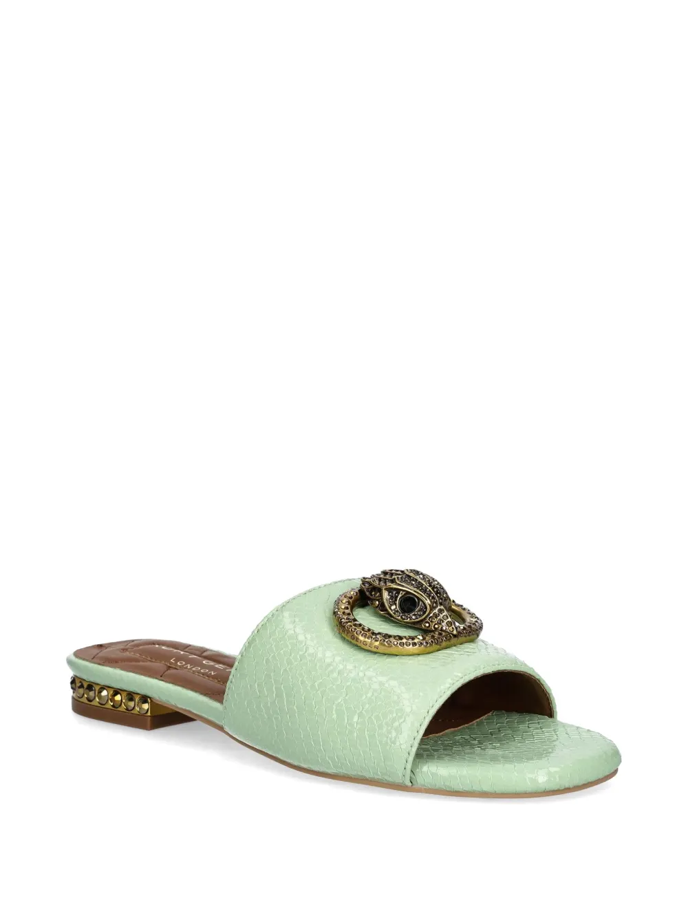 Kurt Geiger London Chelsea flat sandals Green