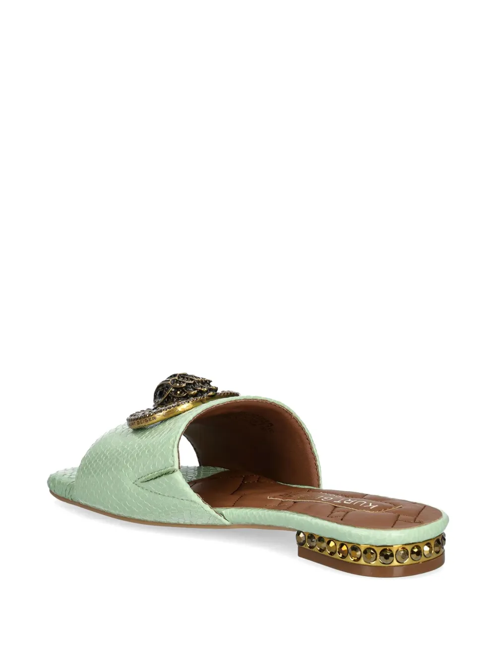 Kurt Geiger London Chelsea flat sandals Green