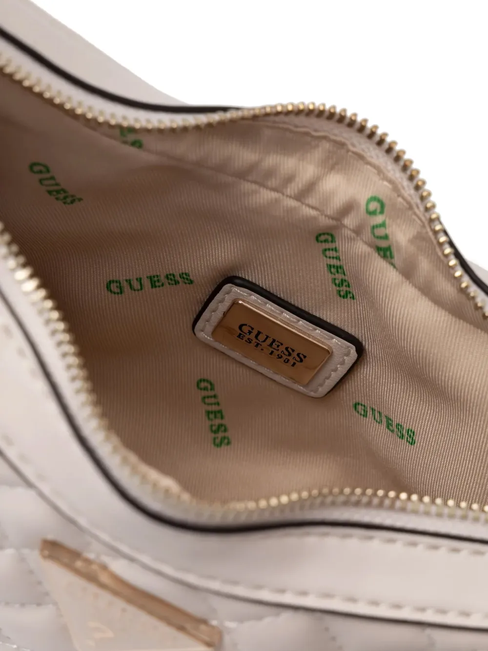 GUESS USA Rianee Eco gewatteerde schoudertas Beige