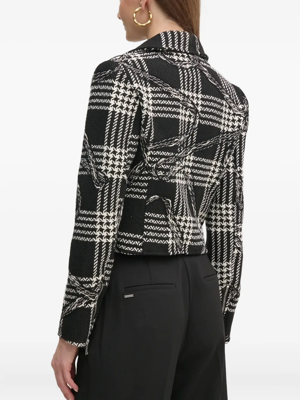 GUESS USA Bikerjack met capuchon Zwart