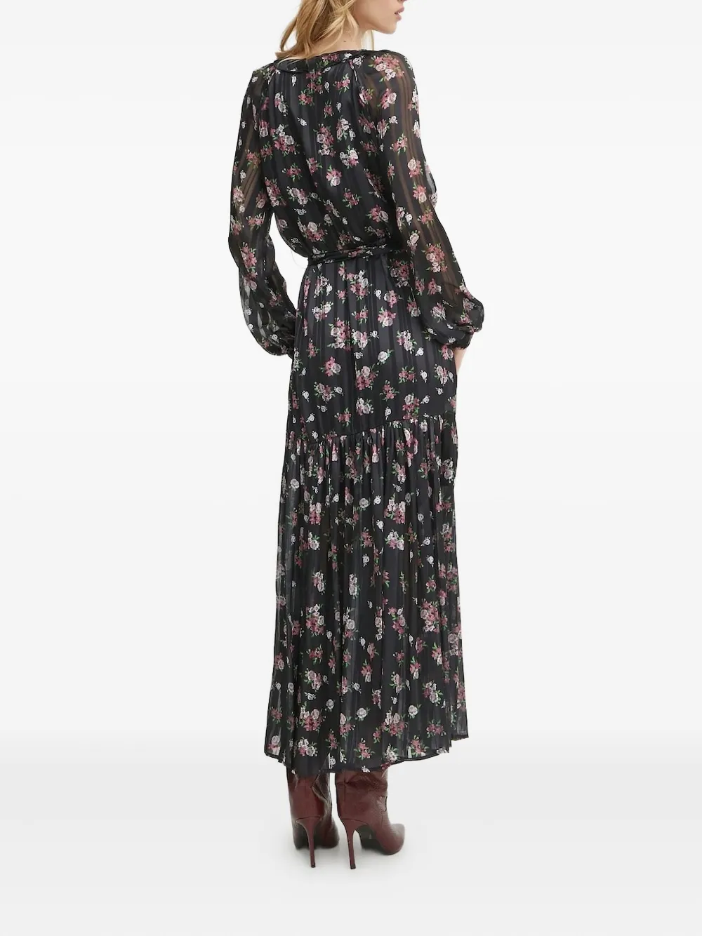 GUESS USA Maxi-jurk met bloemenprint Zwart