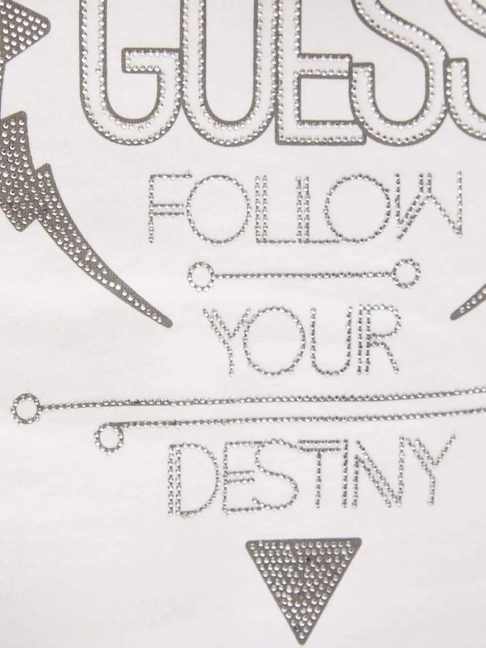 GUESS USA Hoodie verfraaid met stras Wit