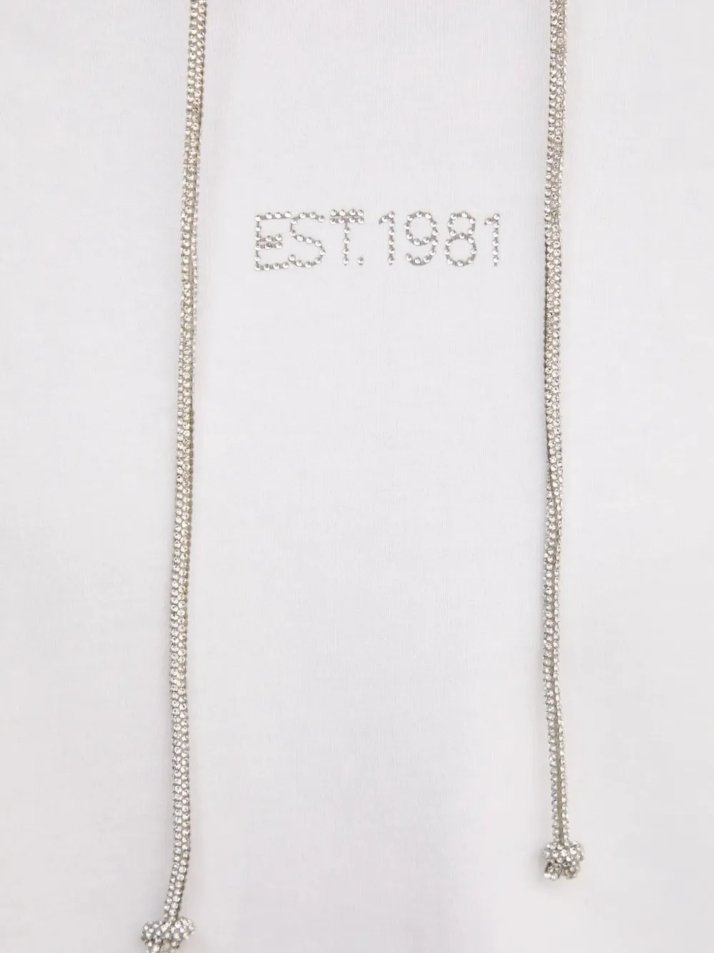 GUESS USA Hoodie verfraaid met stras Wit