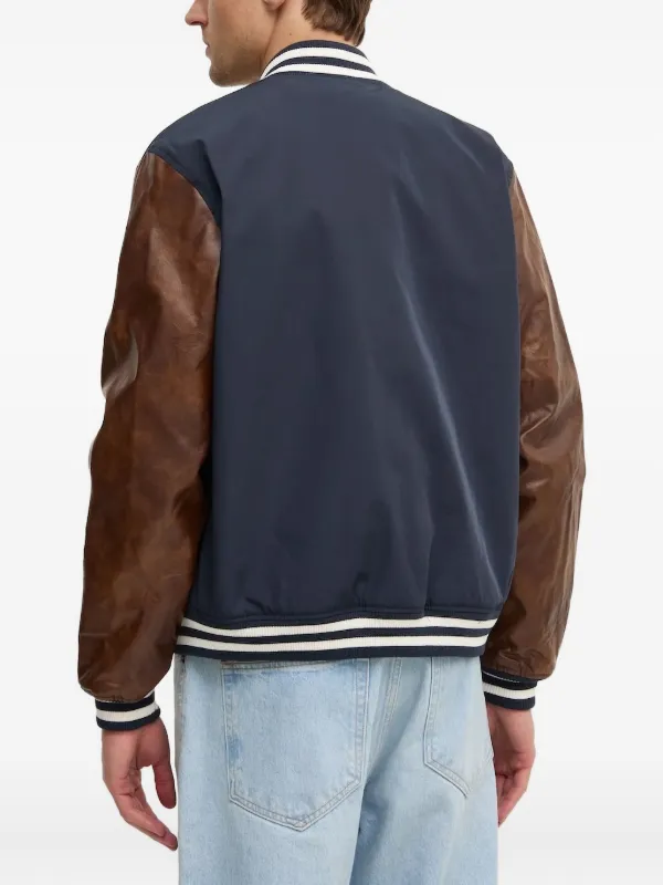 GUESS USA Twill Patch Bomber Jacket Blue FARFETCH PH