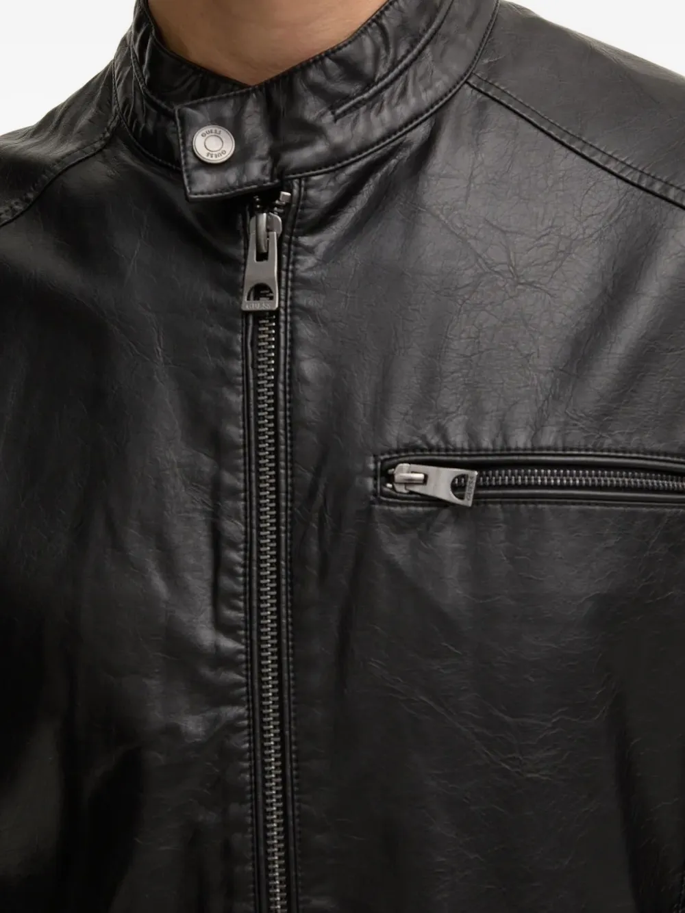 GUESS USA Bikerjack met rits Zwart