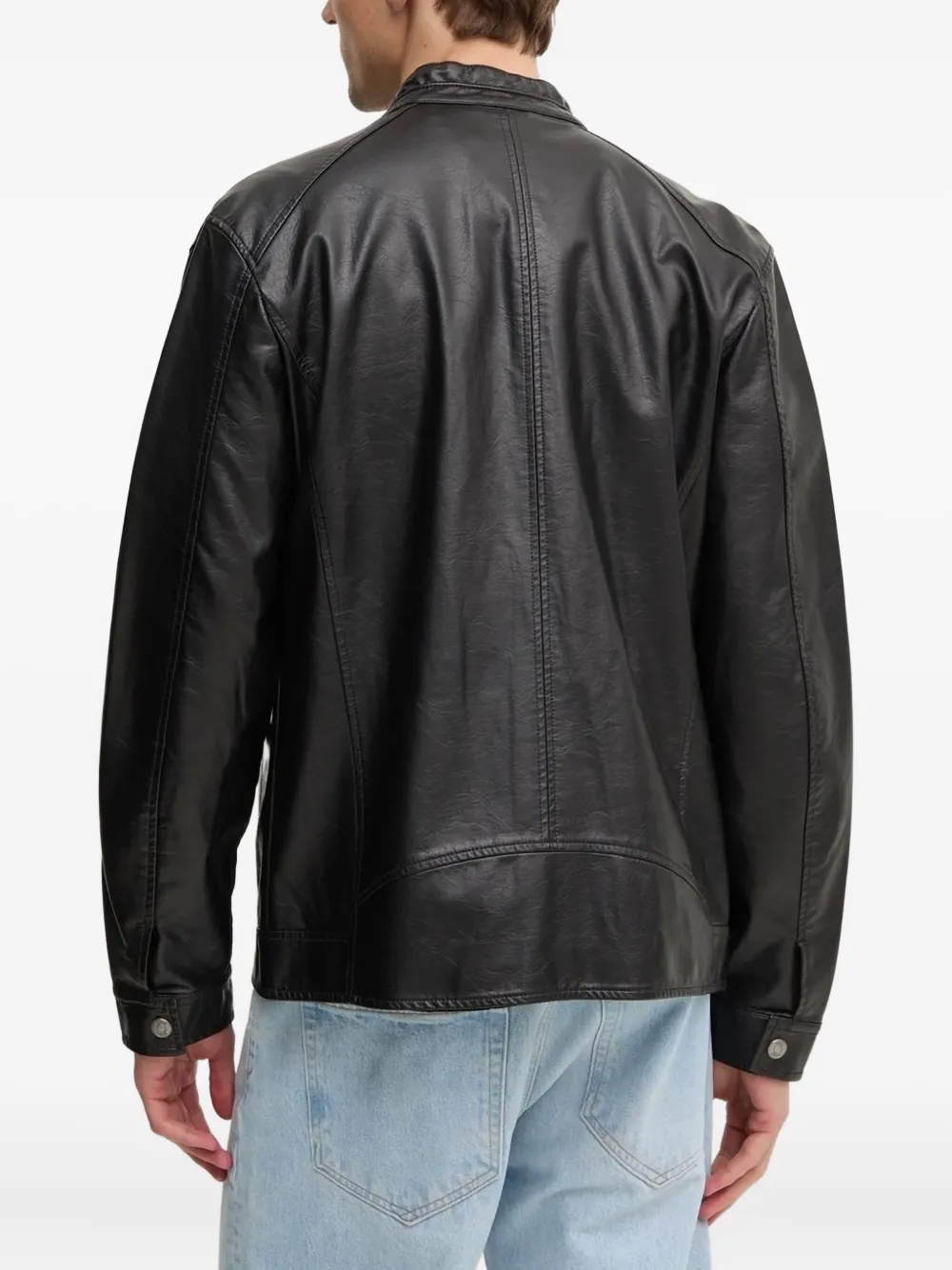 GUESS USA Bikerjack met rits Zwart