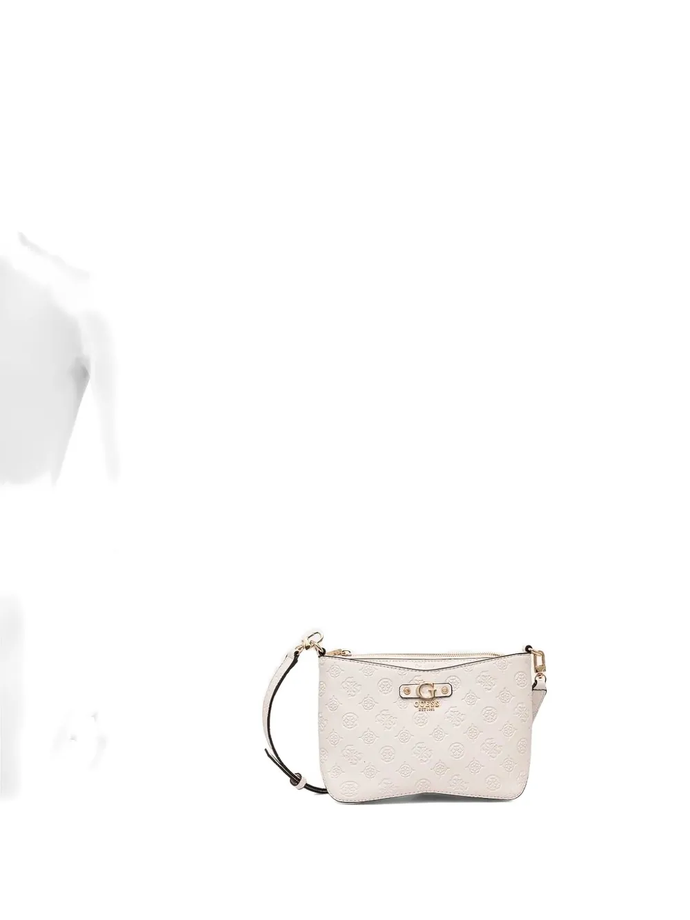 GUESS USA Gerty logo-plaque crossbody bag Wit