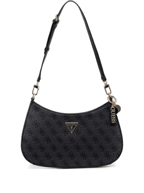GUESS USA monogrammed curved shoulder bag