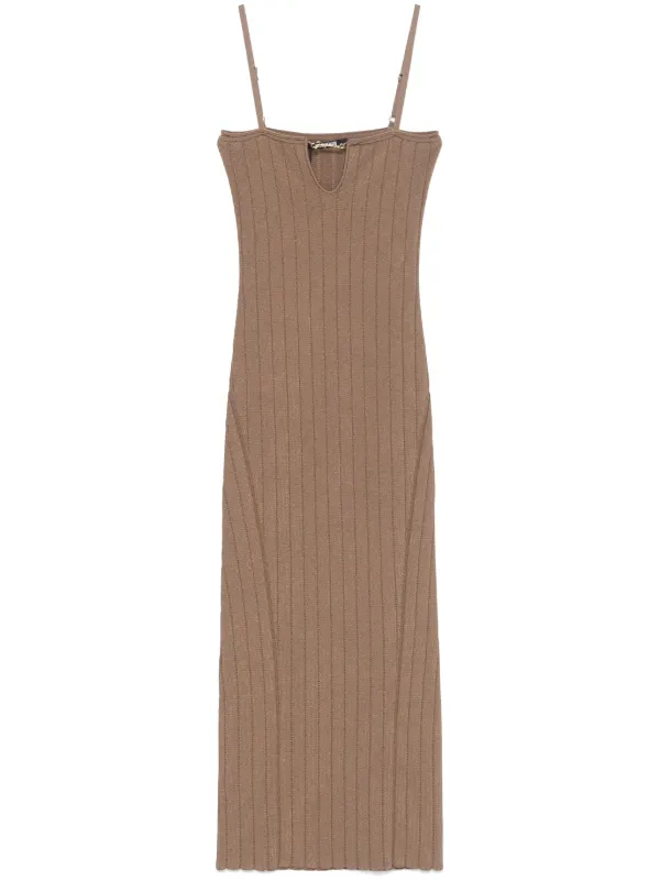 ワンピース Light brown la robe Sierra a bretelles midi dress Jacquemus Beige Les Classiques 'la Robe Sierra Bretelles