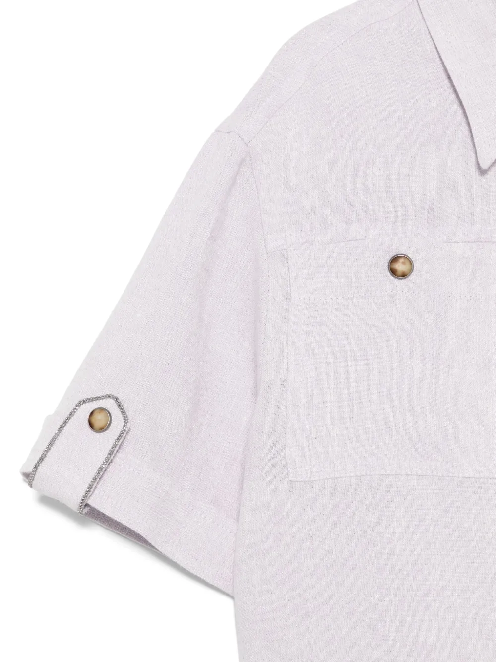 Brunello Cucinelli Kids Lurex shirt Paars
