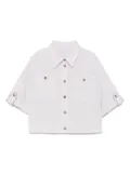 Brunello Cucinelli Kids lurex shirt - Purple