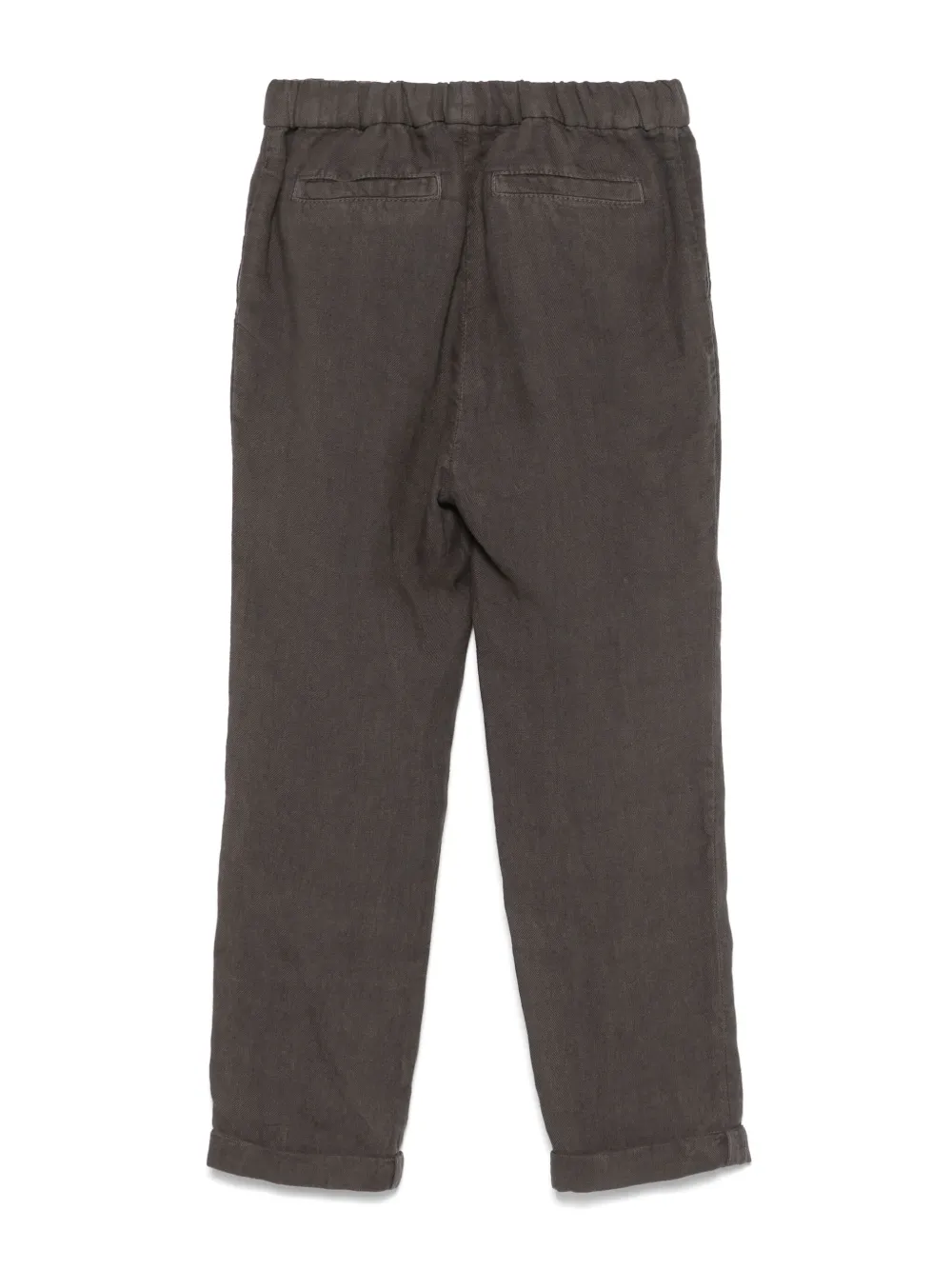 Image 2 of Brunello Cucinelli Kids Calça cenoura de linho