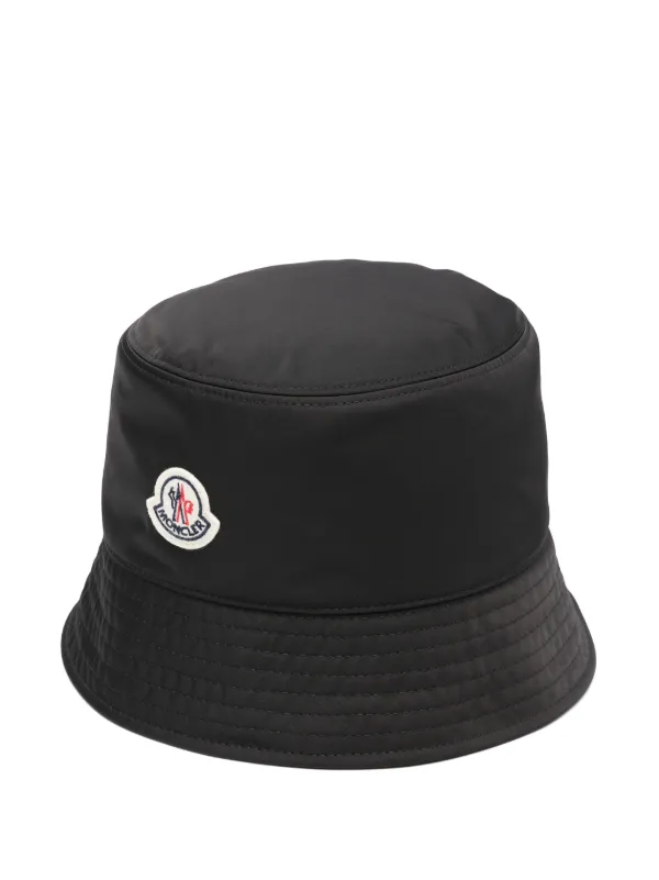 Moncler バケットハット | ブラック | FARFETCH JP
