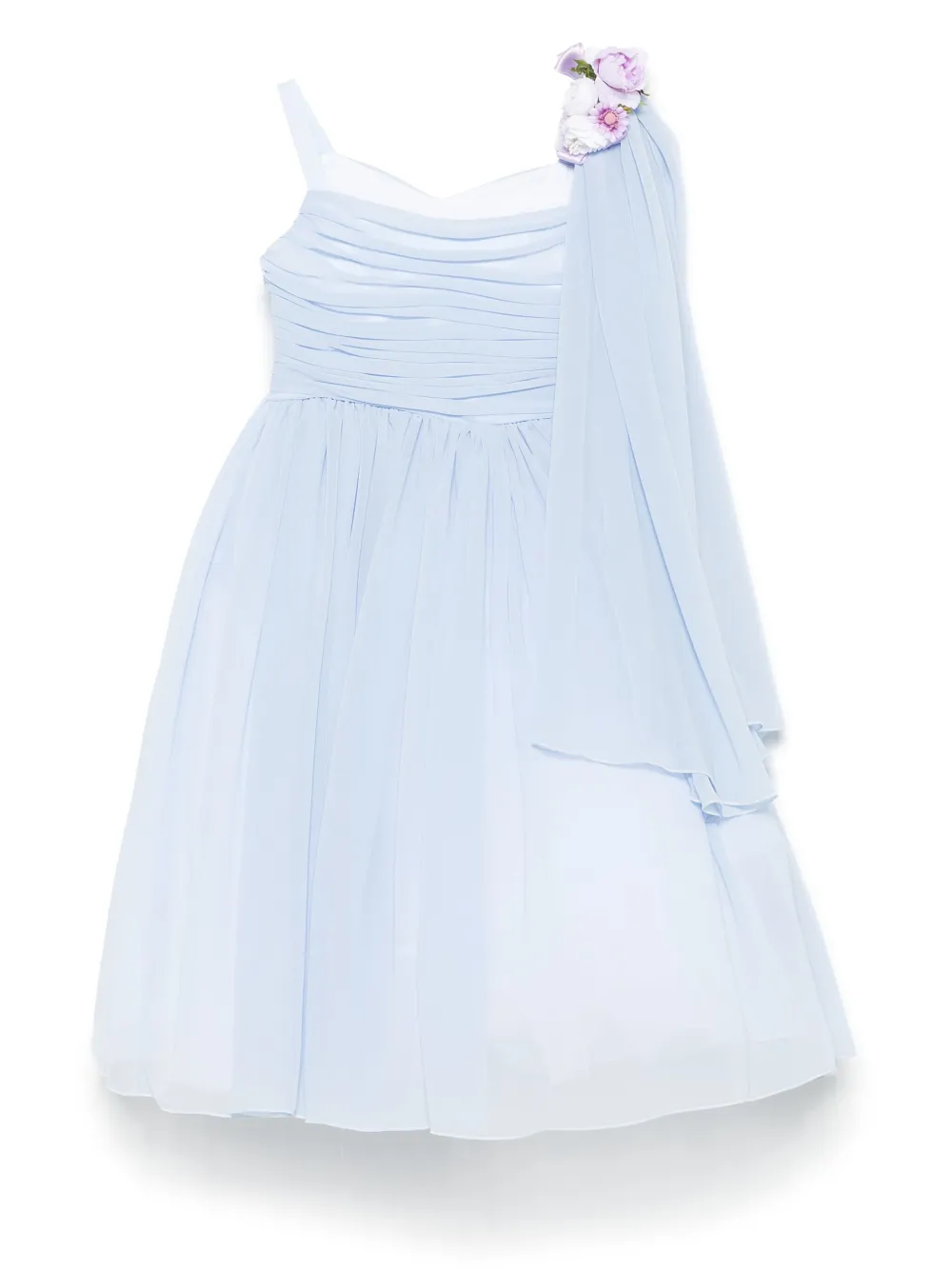 Colorichiari Jurk met bloe patch Blauw