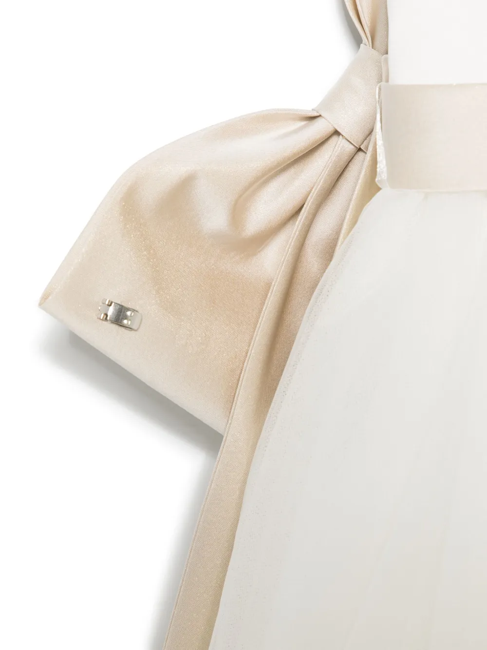 Colorichiari Jurk met strikdetail Wit