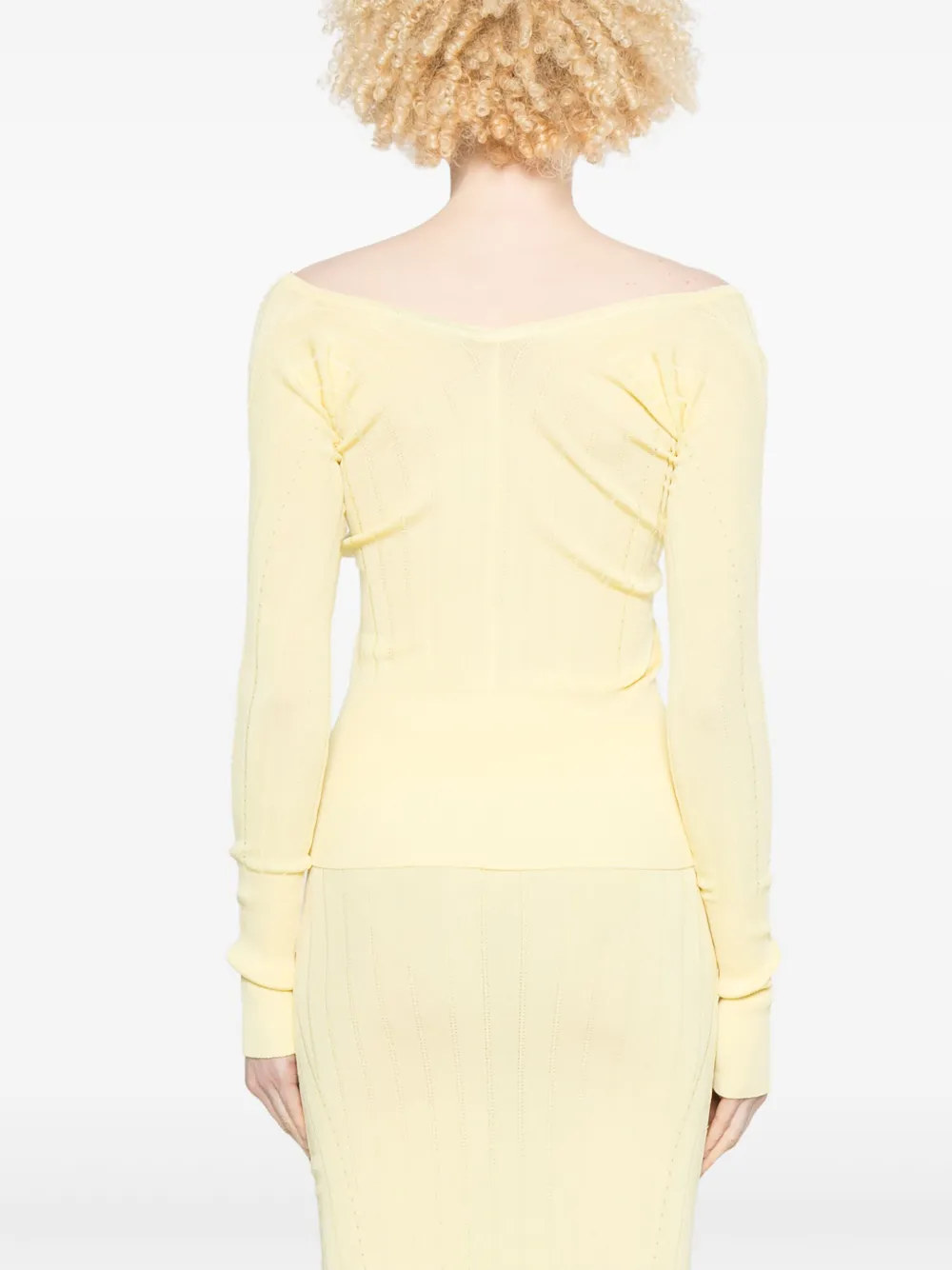 Jacquemus Le Sommet Pralù Top In Gelb