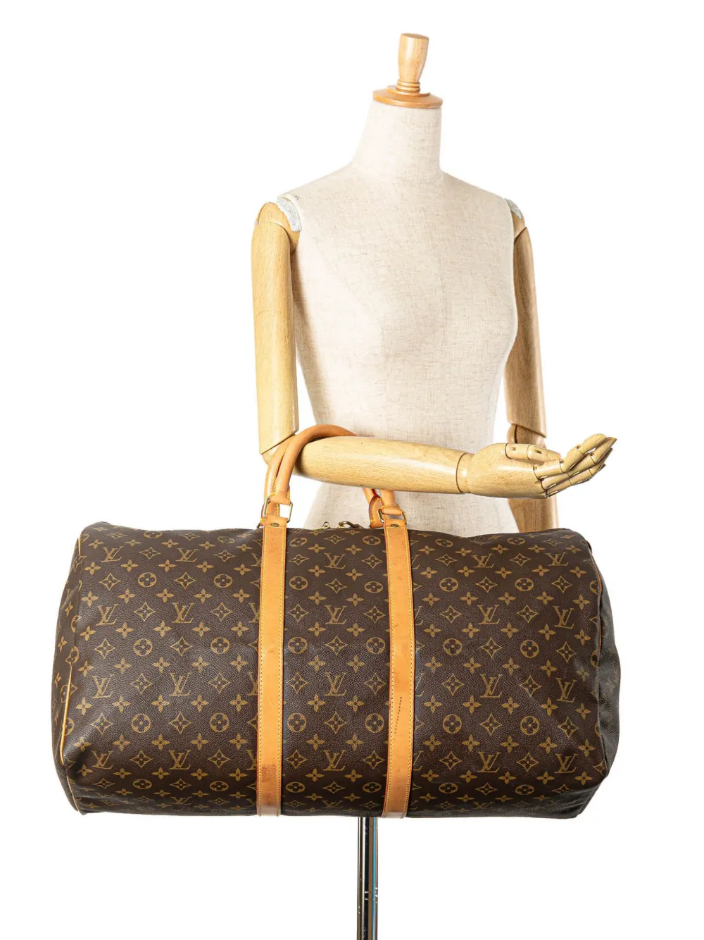 Louis Vuitton Pre-Owned 2000s Monogram Keepall 55 reistas - Bruin