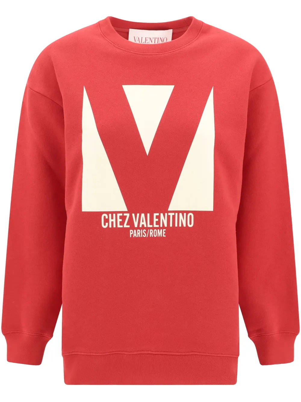 Valentino Garavani Sweater met logoprint Rood