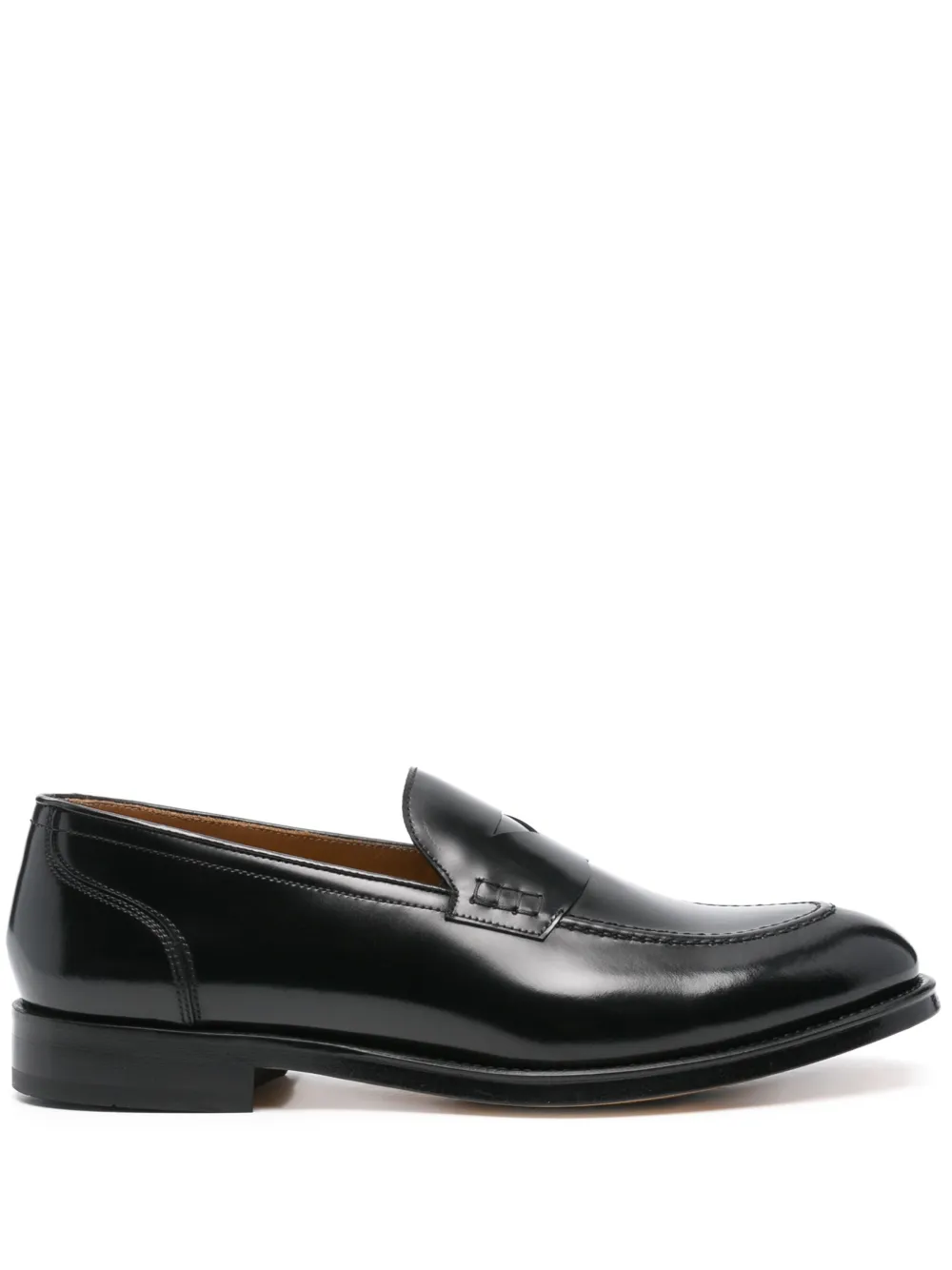 Doucal's brushed loafers Black