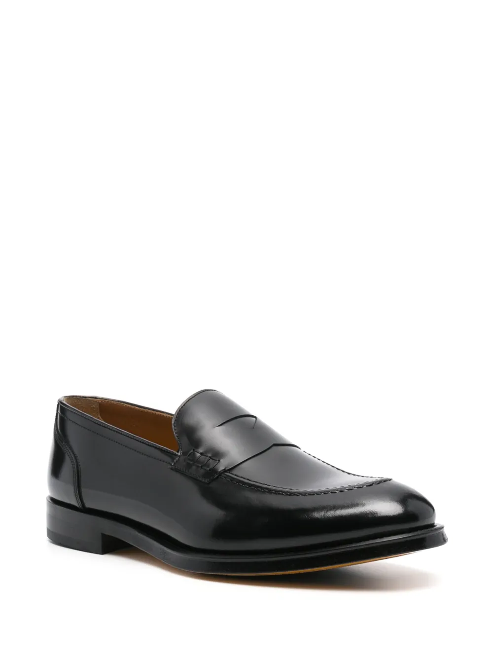 Doucal's brushed loafers - Zwart