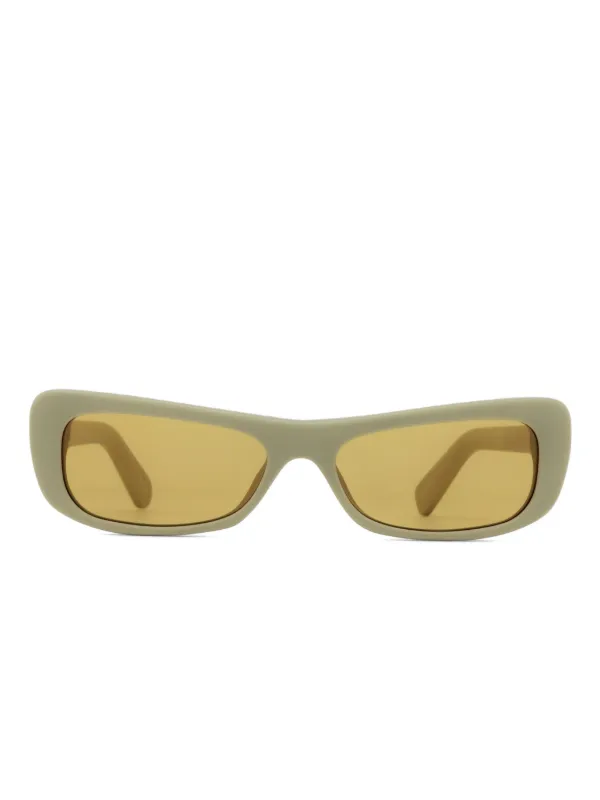 Jacquemus Capri Rectangular Sunglasses Yellow Capri Rectangular Sunglasses – THAHAB KW main image 4