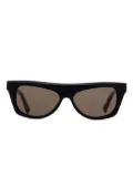 Jacquemus geometric-frame sunglasses - Black