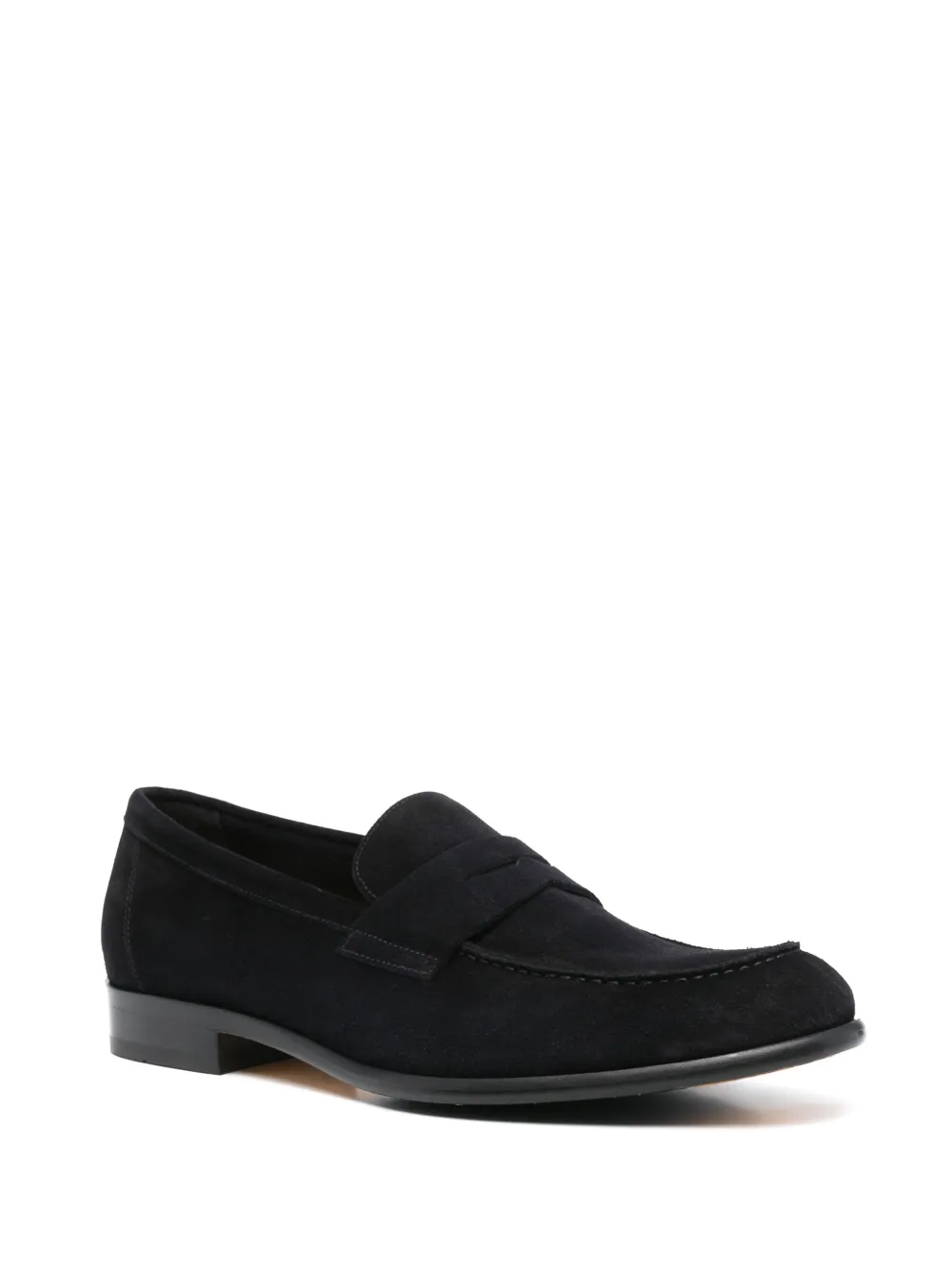 Doucal's suede loafers Blue