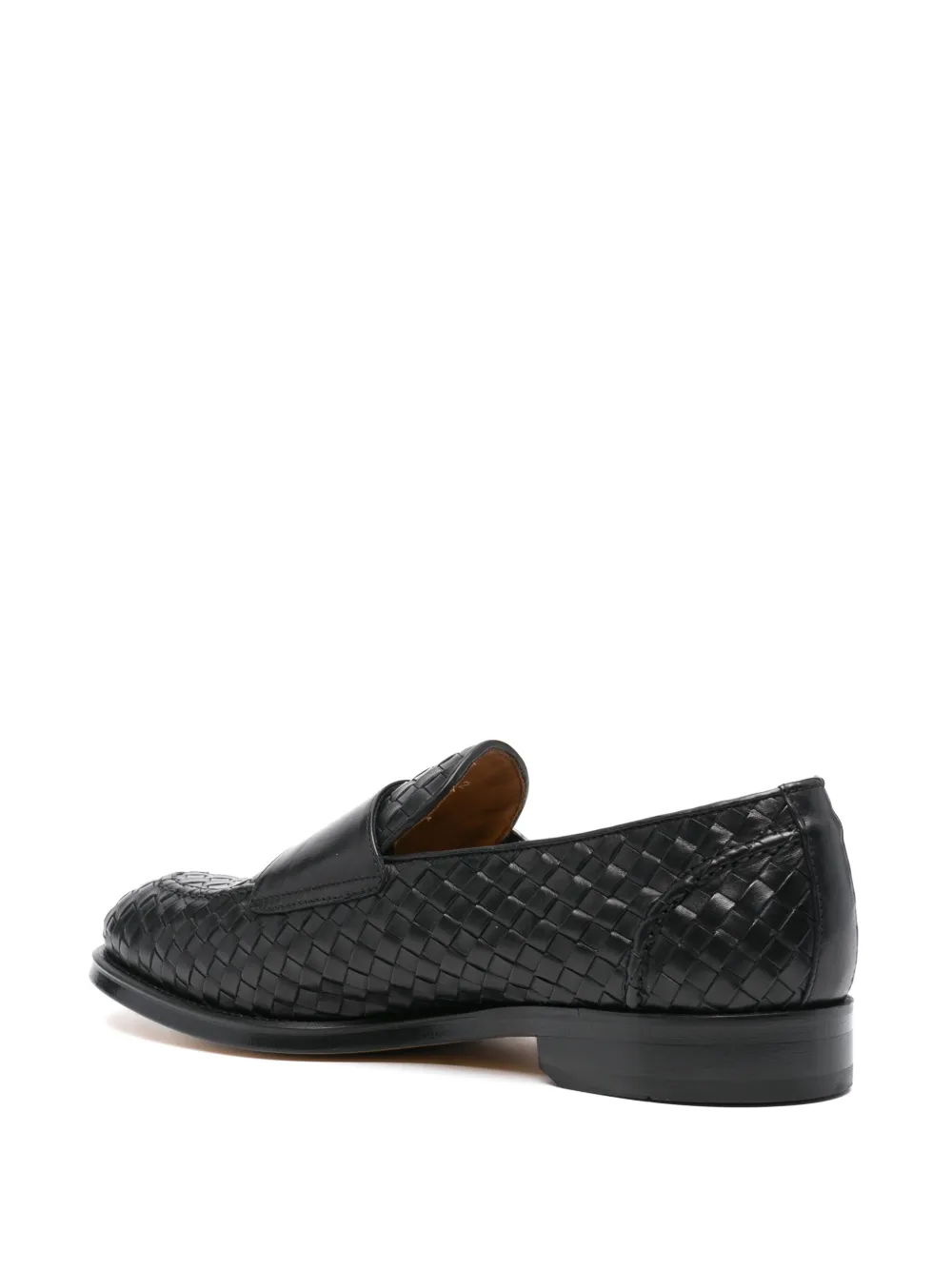 Doucal's interwoven monk shoes Black