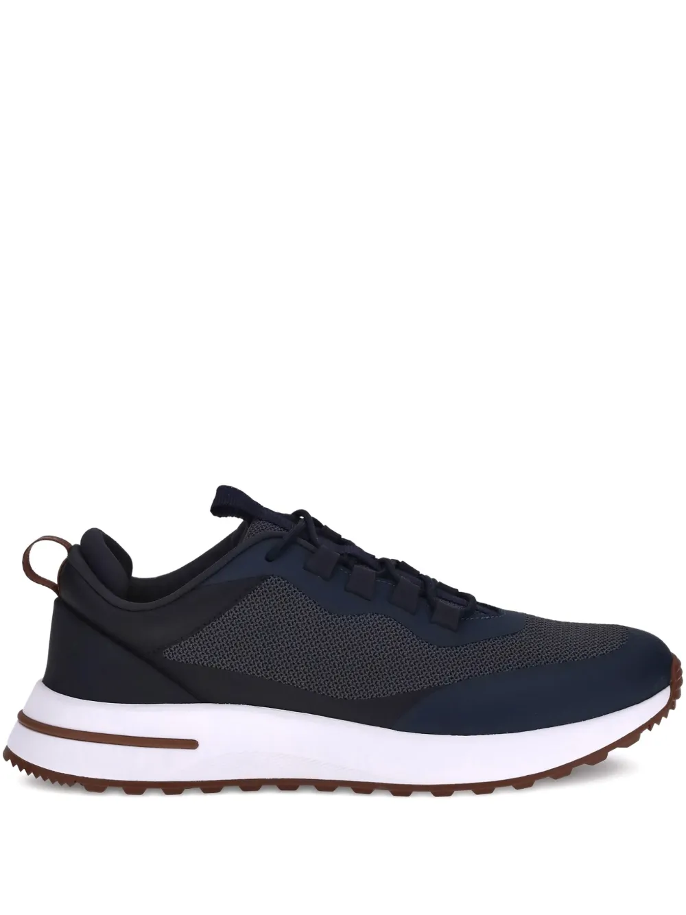 Loro Piana lace-up mesh sneakers Blue