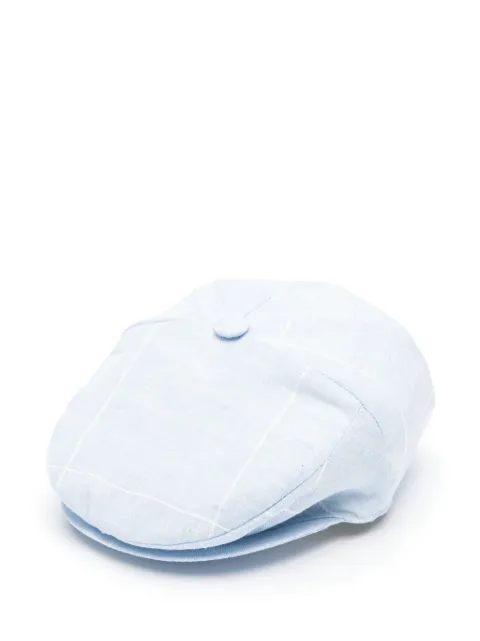 Colorichiari linen baker boy cap