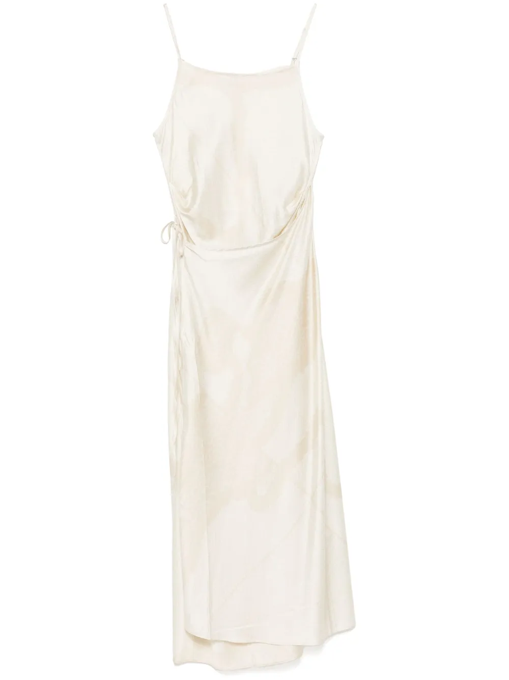 Feng Chen Wang satin-finish mid dress | White | Image 1