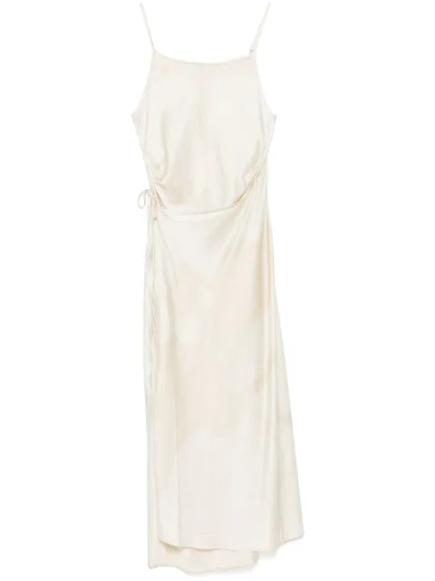 Feng Chen Wang satin-finish mid dress