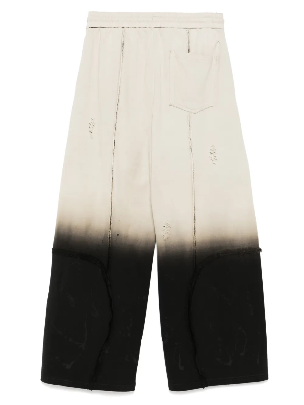 Feng Chen Wang Joggingbroek met tie-dye print - Beige