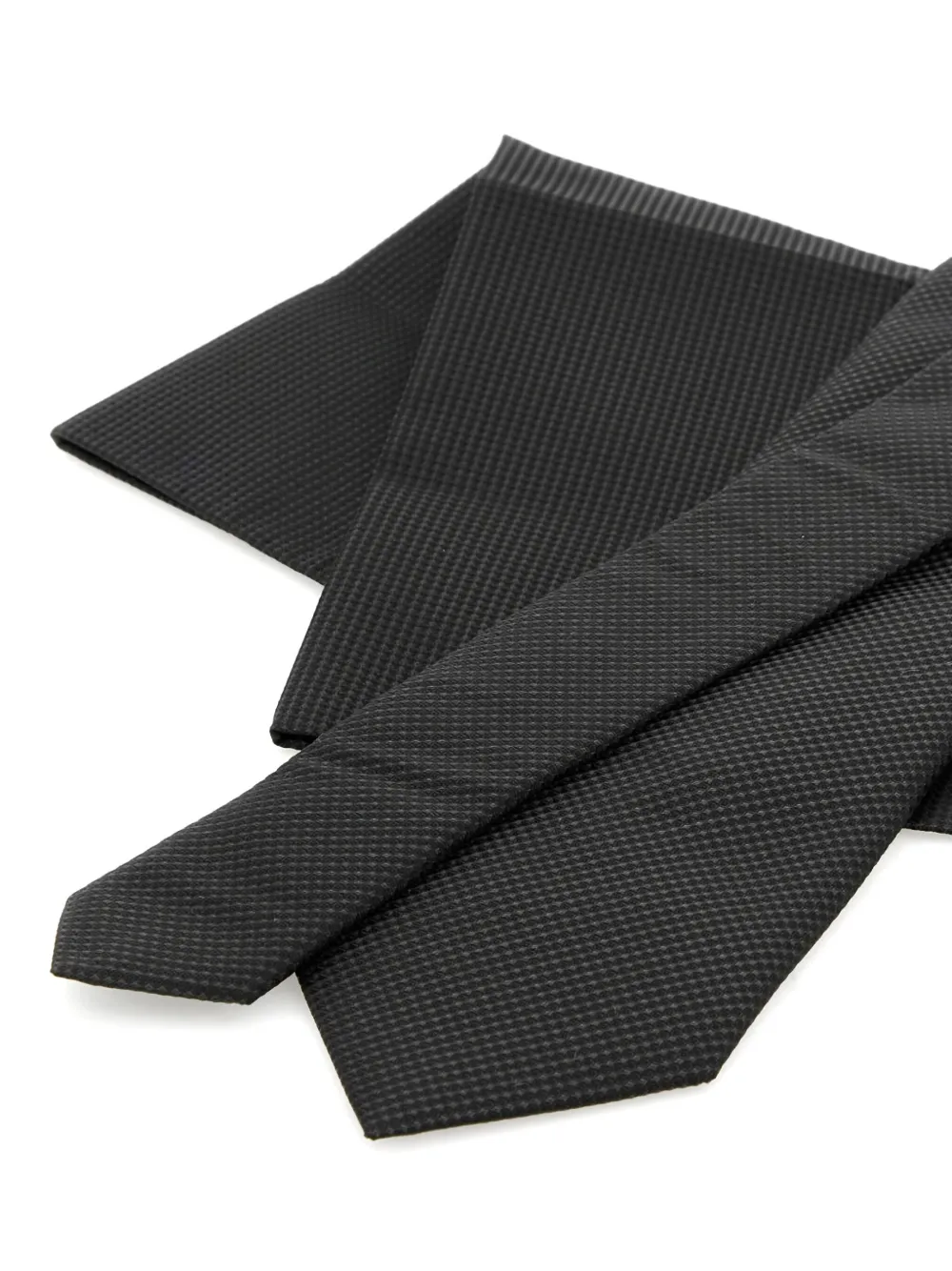 BOSS patterned tie set - Zwart