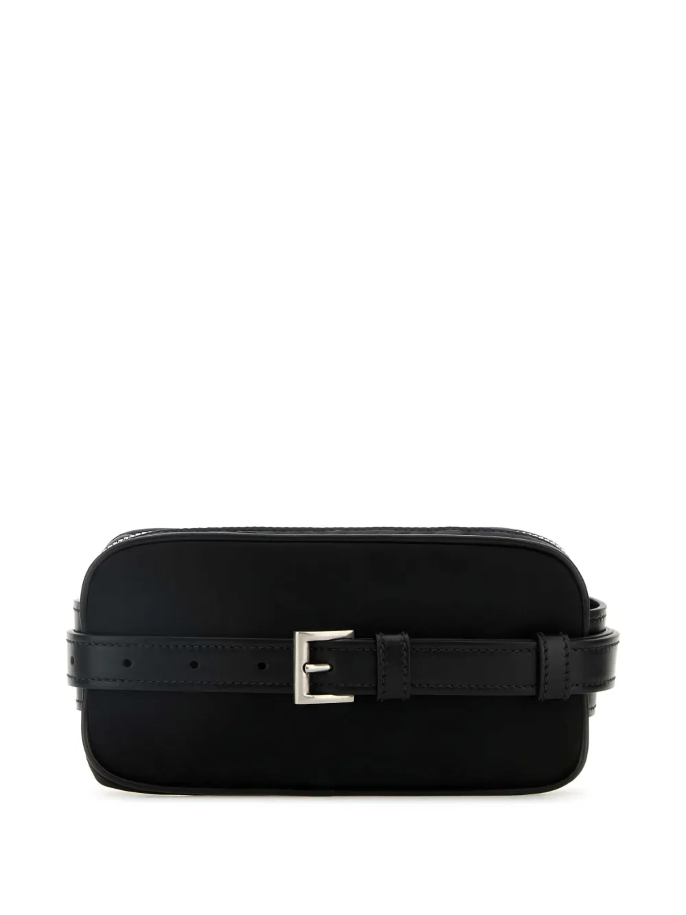 Prada logo plaque belt bag - Zwart