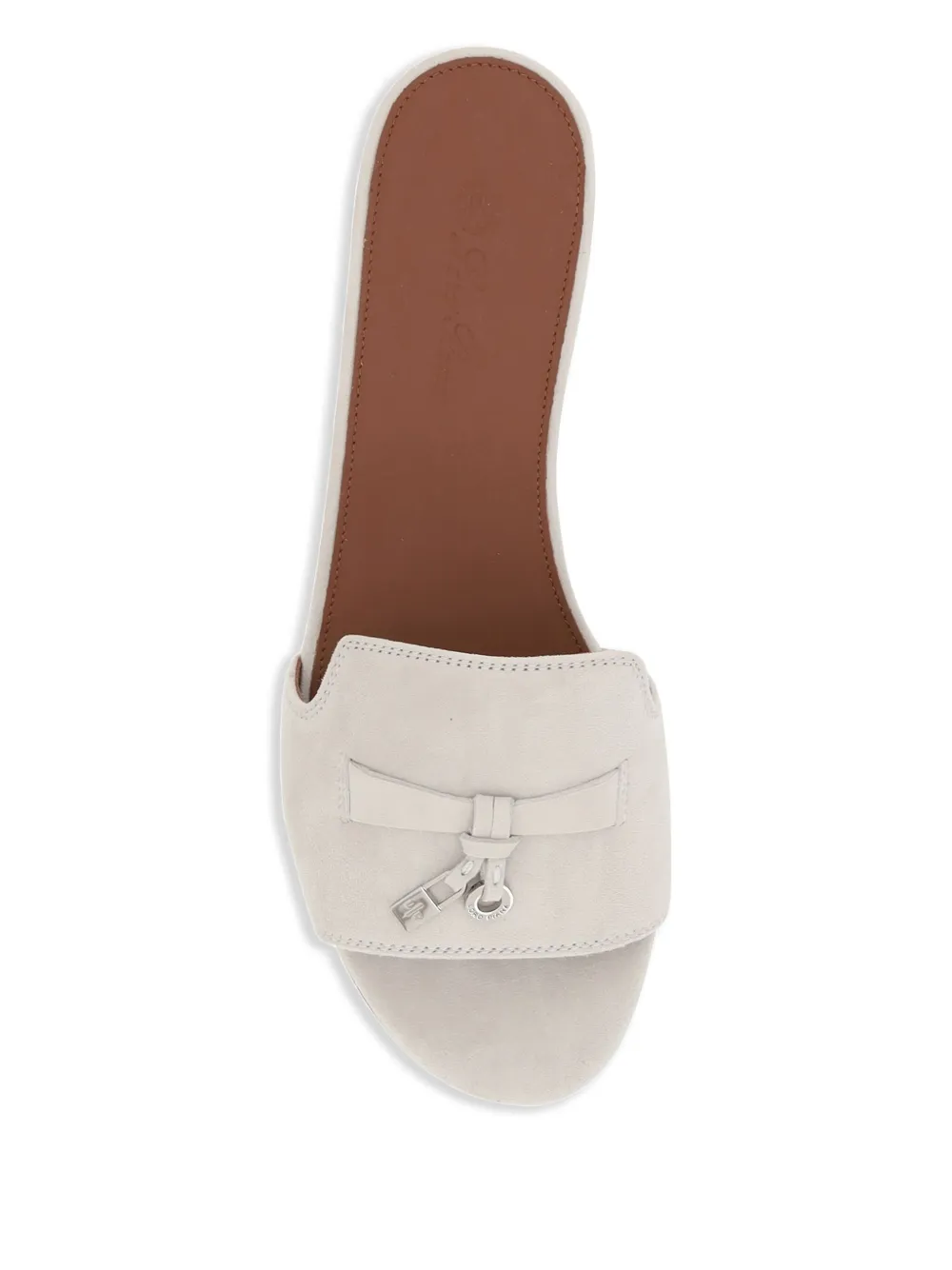 Loro Piana Charms slippers Wit