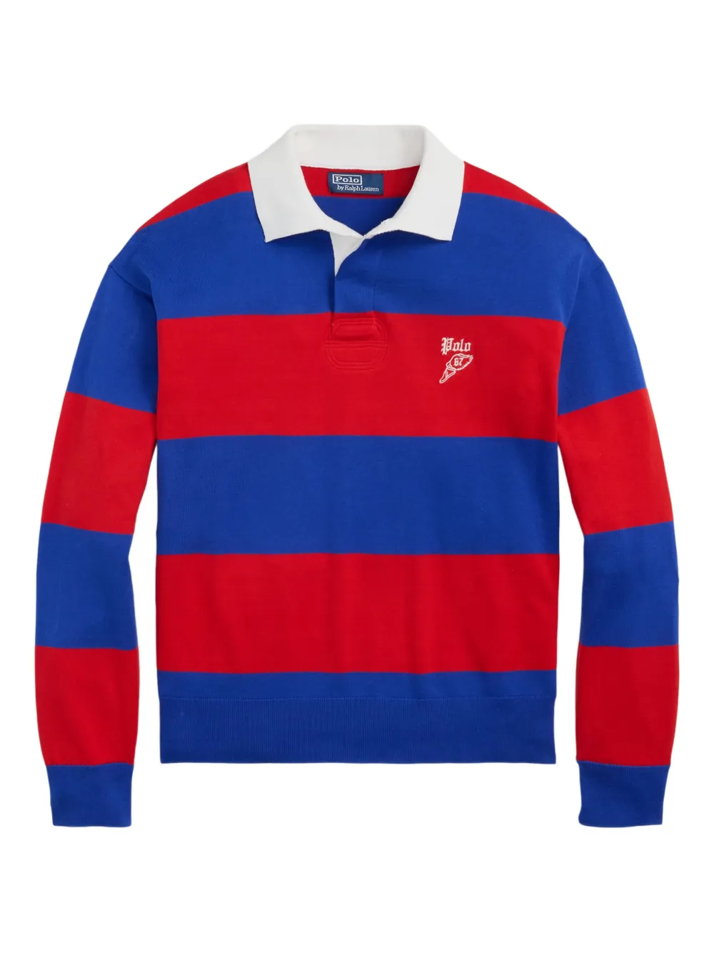 Polo Ralph Lauren ストライプ ラガーシャツ - ブルー Polo Ralph Lauren ストライプ ラガーシャツ - ブルー