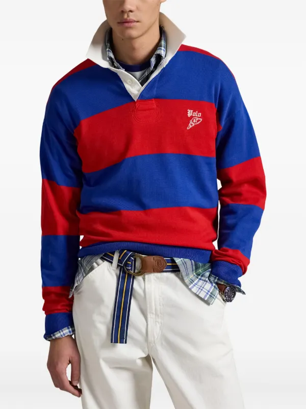 Polo Ralph Lauren ストライプ ラガーシャツ | ブルー | FARFETCH JP