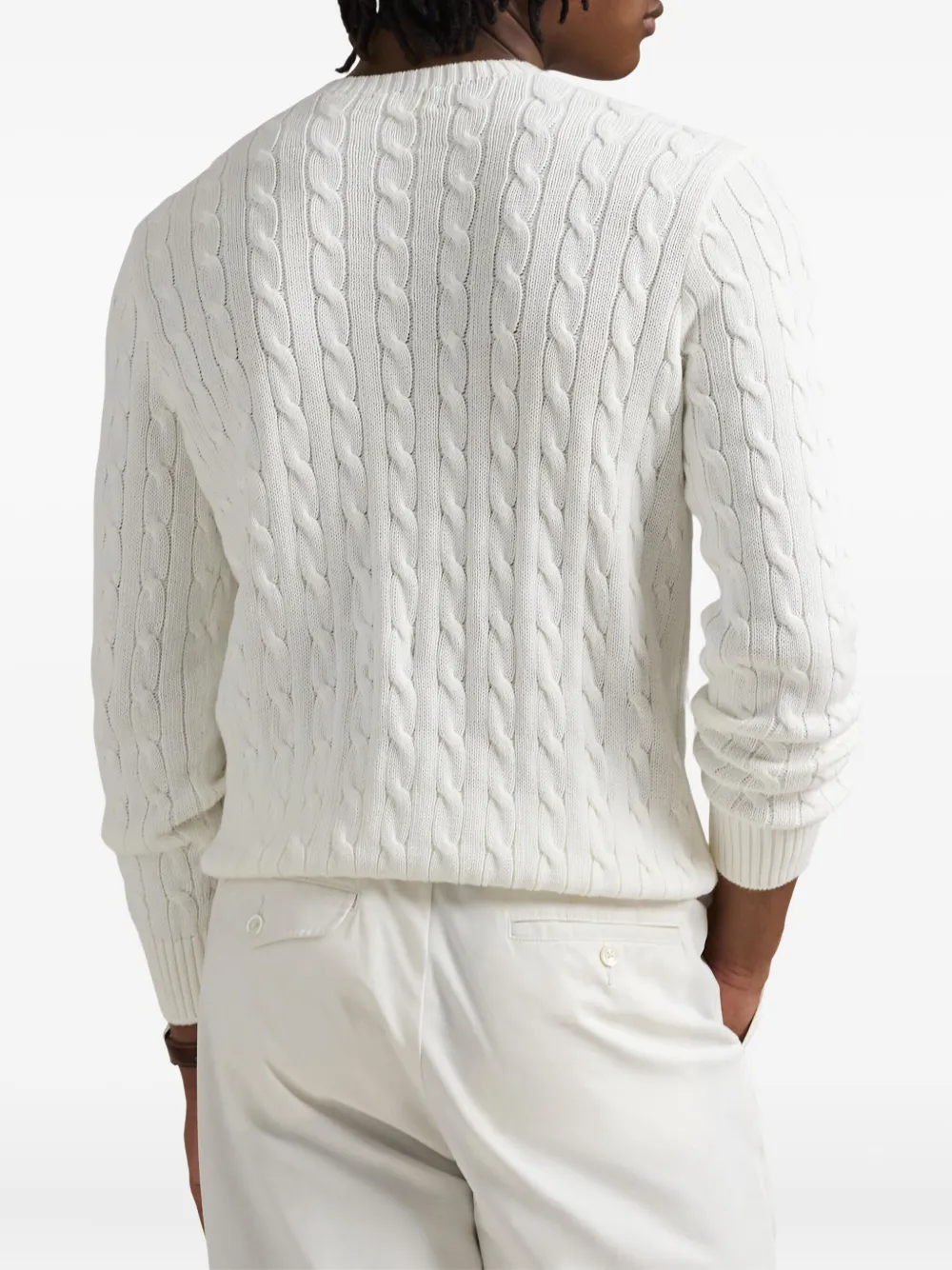 Polo Ralph Lauren Kabelgebreide trui Wit