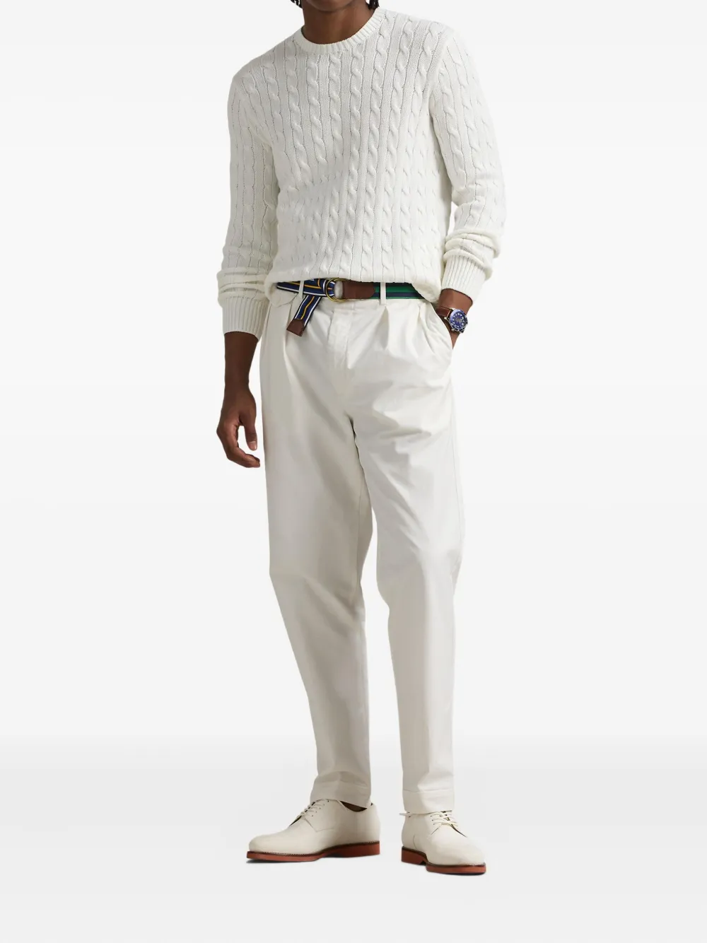 Polo Ralph Lauren Kabelgebreide trui Wit