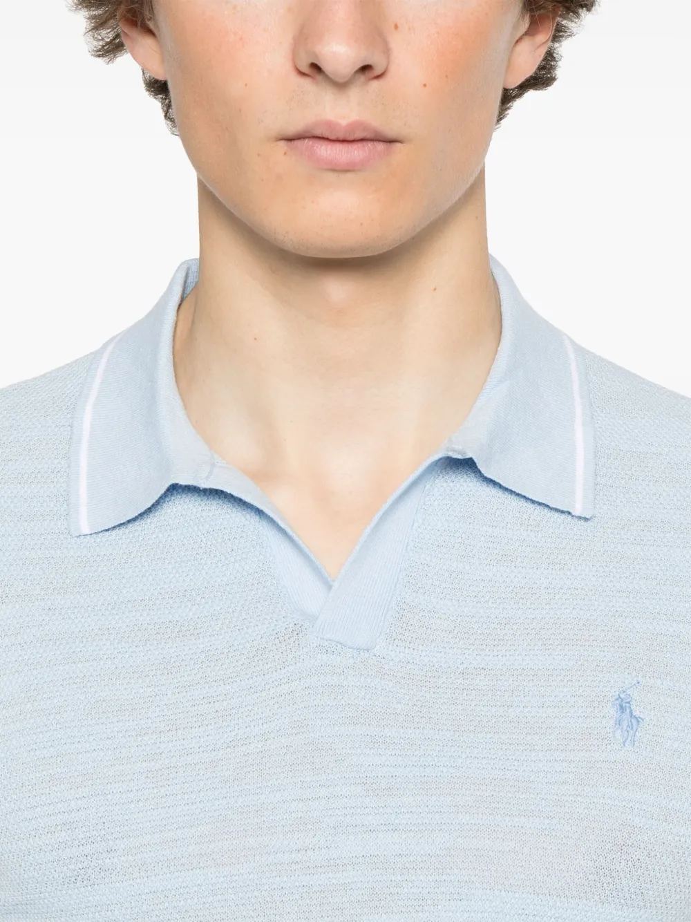 Polo Ralph Lauren Poloshirt met borduurwerk Blauw