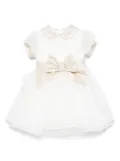 Colorichiari bow-detail dress - White