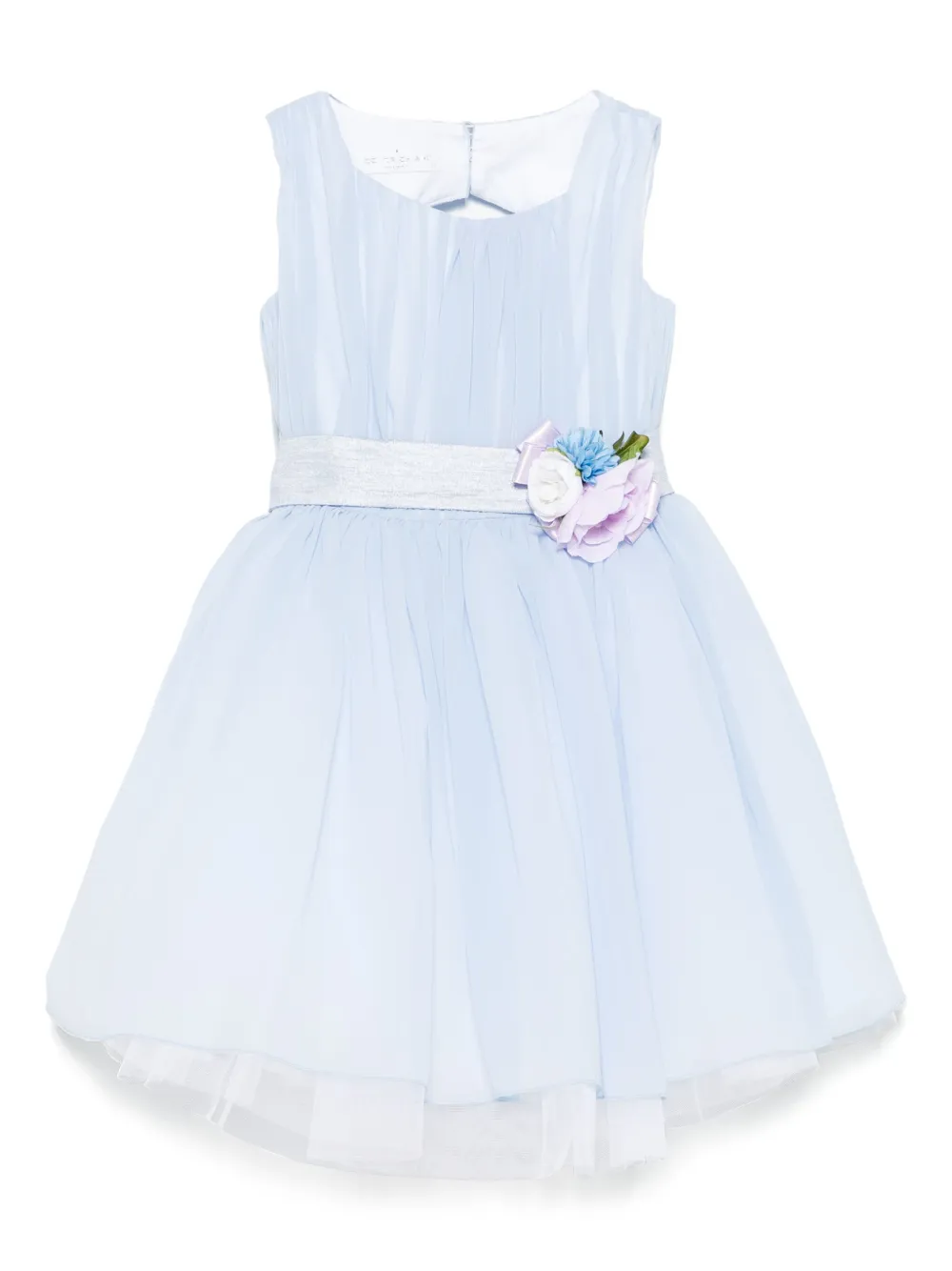 Colorichiari Jurk met bloe patch Blauw