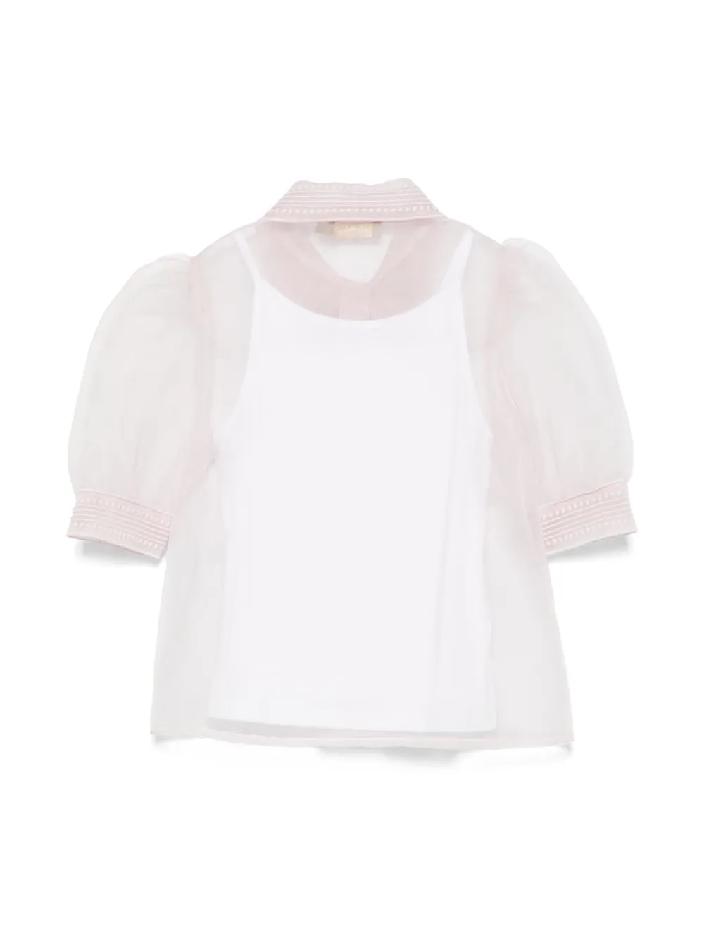 ELIE SAAB JUNIOR Shirt met strikkraag - Roze