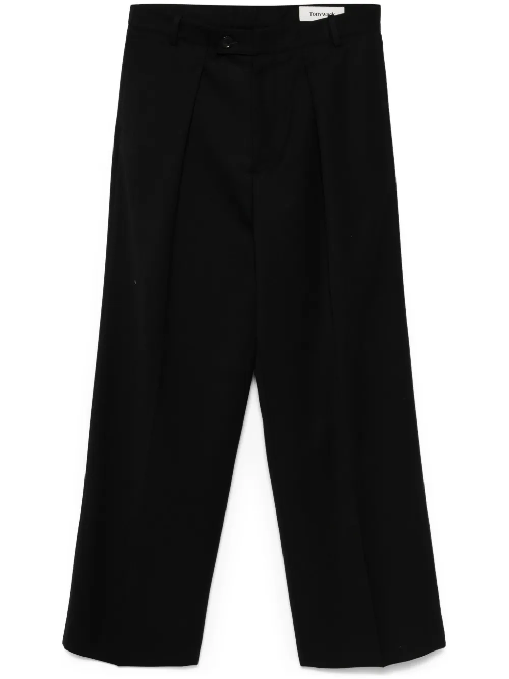 pleat-detail trousers