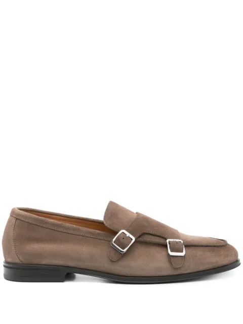 Doucal's suede monk shoes
